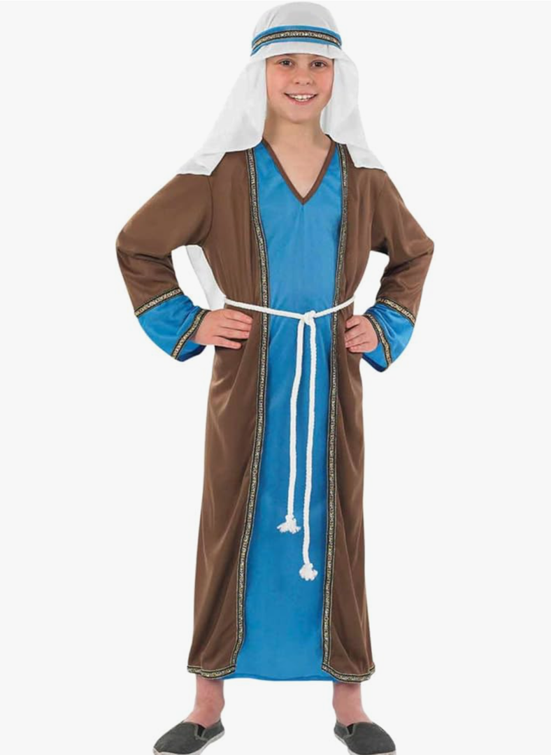 fun shack Kids Joseph Costume Kids, Boys Joseph Costume For Boys, St Joseph Costume for Kids, Saint Joseph Costume Kids M