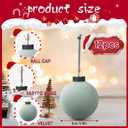 12 Pcs Velvet Christmas Balls Bulk Shatterproof Plastic Christmas Tree Decorations for Decorative Hanging Baubles (12, Haze Blue, 3.15Inch)