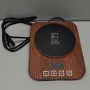 Sourdough Starter Warmer, Precise Thermostat Control (70-100F) Sourdough Warming Mat for Kitchen, Auto On/Off, 0-12 Hours Timer, Fits Jars Up to 40oz, Perfect for Home Baking (Wood Grain)