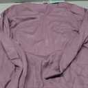 WIHOLL Sweaters for Women V Neck Casual Knit Long Sleeve Tops Lightweight Pullover Clothes Fall Fashion Outfits 2026 (Large, Grey Purple)