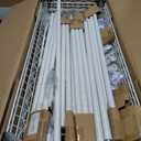 VEVOR Over The Washer and Dryer Storage Shelf, 4 Tier Laundry Room Drying Rack with Hanger Rod and Hooks, Adjustable Over Washer and Dryer Shelves, Laundry Room Shelf Storage Space Saver, White