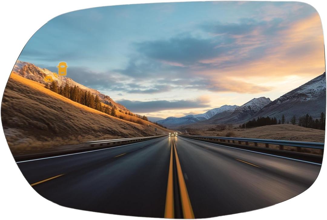 Driver Side Mirror Replacement for Honda CRV 2017 2018 2019 2020 2021 2022 - Left Side Mirror Glass, Rear View Mirrors Glass with Power Heated & Blind Spot