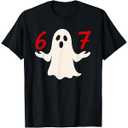 67 Six Seven 6 7 Meme Ghost Premium Tri-Blend T-Shirt, Size L