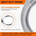 7 Way Trailer Plug Set, DAZAKOOT 7 Way Replacement Plug, Heavy Duty Die Cast Plug Assembly - with Spring Guard, 7 Pin Plug for Semi Truck Tractor Trailer - 4PCS