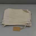 Marubhumi Cotton Storage Bags with Drawstrings Large 10x12 Inch - 12 Pcs Reusable Muslin Bulk Flour Sack Bag,Cotton Fabric Bread Bags Bulk Food Produce Natural Storage Bag