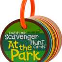 MOLLYBEE KIDS Toddler Outdoor Scavenger Hunt Cards at The Park, Toddler Games, Gifts for Ages 2, 3 (3.5" x 3.5")