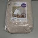 MIULEE 100% Blackout Linen Textured Curtains for Bedroom Solid Thermal Insulated Natural Beige Grommet Room Darkening Curtains & Drapes Luxury Decor for Living Room Nursery 52 x 84 Inch (2 Panels)