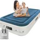 Amazon.com: VOSSER Twin Air Mattress with Built-in Pump,Fast & Easy Inflation/Deflation Inflatable Mattress, Foldable Blow Up Mattress with Storage Bag, Inflatable Bed for Home, Camping & Guests : Home & Kitchen
