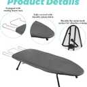 ASelected 38x12x6In Portable Table Top Ironing Board with Cotton Cover