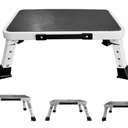 Valeo Foldable Step Stool, Adjustable Step Stool with a Non-Slip Platform, Step Ladder with Thick Rubber Feet for Adults or Children in Kitchen, Bedroom, Office, Rv, 330 Lbs Capacity