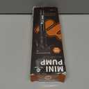 Bicycle Pump Mini Bike Pump - Aluminum Alloy Cycle Pump for Presta & Schrader Valve, Portable Lightweight Bike Tyre Pump Fast Tyre Inflation Mini Air Pump for Mountain Road Bike Ball Pump (Black)