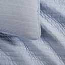 Tommy Hilfiger - Queen Quilt Set, Soft Cotton w/Breathable Feel, Lightweight Bedding for Year Round Comfort, 3 Piece Bed Set w/Matching Pillowcases (Christopher Blue)