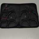 WISEUP 8-Piece Mini Pliers SetNeedle, Round, Flat, Long, Bent Nose, Diagonal, End Cutting & Linesman Pliers for Crafting, Electronics & Jewelry Makingwith Pouch