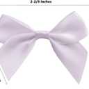 2 x GUIFIER 30 Pack Mini Satin Ribbon Bows with Adhesive Glue Pads, Pretied Bows, Ribbon Bowknot Flower for DIY Crafts Sewing Scrapbooking Wedding Birthday Party Favors, Home Decor, Cake Pops (White)