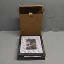 Egofine 8x10 Picture Frames Set of 4, Made of Solid Wood Covered by Plexiglass 4x6 and 5x7 with Mat or 8x10 without Mat, for Table Top Display and Wall Mounting Photo Frame Black