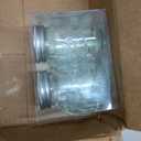 Grant Howard Mason Soap Glass Soap Dispenser with Metal Pump, Square 16 oz