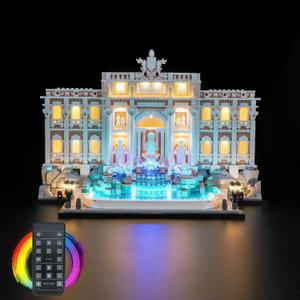 Light kit Compatible with Lego Trevi Fountain - No Model Only Light, LED Lighting Accessories Compatible with Lego Roman Wishing Fountain 21062 (RC Version)