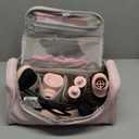 MESCOMB 5 in 1 Hot Air Styler Wrap - High-Speed Hair Dryer, Volumizing Brush with Auto Curlers, Fast Drying & Frizz-Free Styling Straightening, No Heat Damage, Includes Travel Bag, Gift for Women (Pink)