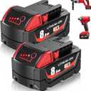 18V 8.0Ah Replacement Battery, Compatible with 48-11-1880 48-11-1850, for Cordless Tools 2646-22CT 2643-21CT 2646-21CT 2646-20 Lithium-Ion