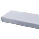 Simmons Kids Quiet Nights Breathable 4-inch Mini Crib Mattress with Removable/Machine Washable Cover - GREENGUARD Gold  Waterproof - Sustainably Sourced Core Fiber Core, Blue