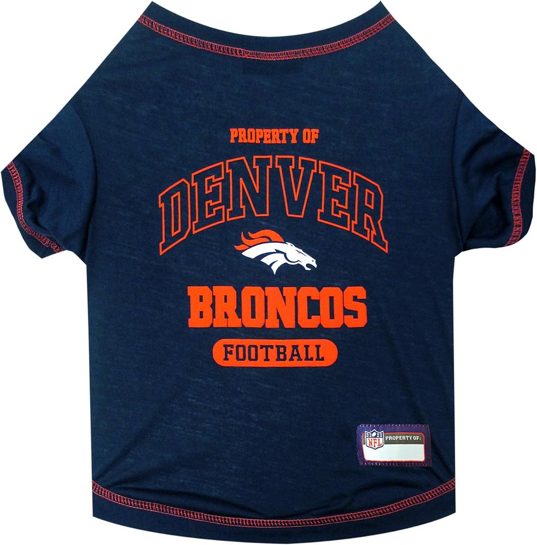 Pets First Denver Broncos T-Shirt, Large, Dallas Cowboys