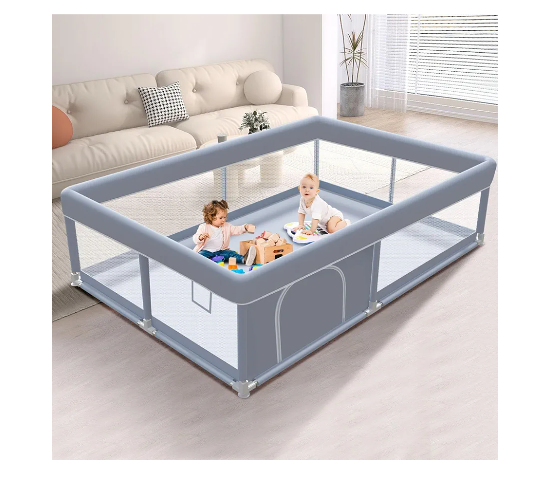 Baby Playpen Play Pens for Babies and Toddlers Baby Fence Baby Play Yards for Indoor & Outdoor with Breathable Mesh Anti-Fall Playpen
