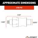 Lippert Replacement High-Pressure Hydraulic RV Leveling System Pressure Switch, Nason, 2,150 PSI, Deutsch DT-04-2P Plug-and-Play, All-Weather Connector - CD-GB-2150/WD194