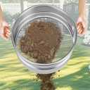 19“ Large Soil Sifter with Handle for Gardening, Dirt Sifter, Compost Sifter, Rock Sand Sifter, Wheelbarrow Sifter, Garden Soil Sieve, Metal Gravel Pellet Worm Sifter, Heavy Duty Bin Outdoor