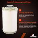 6.7L Cummins Fuel Filter Water Separator Compatible with 2007-2009 Dodge Ram 2500 3500 4500 5500 Diesel,Replaces 68061634AA, 5257768
