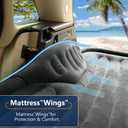 Self-Inflating SUV Air Mattress with Built in Electric Pump，car air Mattress with Pillow for Trunk，Portable car Mattress for Travle and Camping, Dark Grey