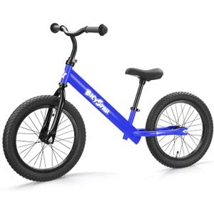 bicystar 16 Inch Balance Bike for Kids 5-8 Year Old, Air Rubber Tires