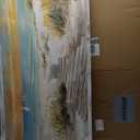 Beach Pathway Wall Art Framed: Coastal Wooden Artwork Hand Painted Seaside Painting Seascape Pictures Bedroom(40X20)
