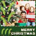 16 Pcs Christmas Tree Topper Set 17'' Lime Green Curly Tree Picks with Red Green Ball Xmas Artificial Christmas Tree Picks for Winter Holiday Home Wreath Craft Decoration Supplies