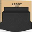 LASFIT Trunk Mat for Honda Civic Hatchback 2022-2026 & Civic Hatchback Hybrid 2025-2026, All Weather TPE Custom Fit Trunk Liner Cargo Mat Cargo Liner with Subwoofer, Black