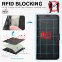 TUCCH Case Wallet for iPhone 16 Pro Max, Kickstand [RFID Blocking] 4 Card Slot PU Leather TPU Inner Shell, Magnetic Protective Flip Phone Cover Compatible with iPhone 16 Pro Max 2024, Textured Black