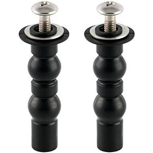 iFealClear Toilet Seats Bolt Screw Compatible with TOTO Toilet, Extra Long Expanding Rubber Nuts Screws for Top Mount Toilet Seat Hinges, Easy to Install, Toilet Seat Replacement Parts Kit, 2 Pack