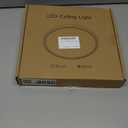 2 Pack 12 Inch Dimmable LED Flush Mount Ceiling Light Fixture 28W 3200LM 5 Color Temperature in One Super Slim Round Ceiling Lamp Low Profile Ceiling Lights for Living Bedroom Kitchen Laundry Black