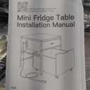 MAJALiS Mini Fridge Riser Stand Table Cabinet Shelf with Storage Space, 21.6"D x 21.6"W x 21.6"H