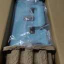 Vinyl Record Player 3 Speed Bluetooth Turntable Belt Drive LP Play Portable Suitcase Record Player Built-in Speaker with EQ Mode USB Recording RCA Output/AUX Input Headphone Jack Blue