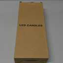 GenSwin Flameless Ivory Taper Candles Flickering with 10-Key Remote, Battery Operated Led Warm 3D Wick Light Window Candles Real Wax Pack of 6, Christmas Home Wedding Decor(0.78 X 9.64 Inch)