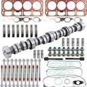Engine Rebuild Kit & Camshaft AFM Lifter Style Rollers Kit w/Head Gasket Set Bolts Compatible with 2014-2020 Chevy GMC, V8 6.2L LT GEN5 L86 L87,Repalce 12629512