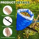 Leinuosen 2 Pack Replacement Wood Handle for Leaf Rake 48 Inch Handle Repair F/Leaf Rake for Yard Lawns Garden