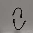 AGVEE 2 Pack 4 inch USB-C Female to Lightning Male Adapter, 30W Fast Charging Charger Converter for iPhone 14 13 12 11 Airpods iOS Device Carplay, Not for Audio, Black