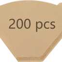 Disposable Coffee Paper Filters for Ninja Dual Brew Coffee Maker,200 Pcs #4 Cone Replacement Filter Compatible with Ninja DualBrew Pro CFP301 CFP201 Coffee Maker