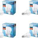 60W A19 7-Pack Basic Soft White (2700K) 800 Lumen (10W = 60W) Frosted Flicker-Free Light Bulbs