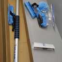 24ft IGADPole Washing Kit: Water-fed Brush, Cobweb Duster and 10 Squeegee and Soap Dispenser, with 6-Stage Telescoping Pole 5-24ft Pole