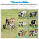 Dog Wheelchair for Back Legs, Dog Wheelchair Cart, Doggy/cat Wheelchairs with Disabled Hind Legs Walking, Mobility Aids for Small Medium Pet Hind Limbs,Dogs Cart with Wheels,Light Weight,ML