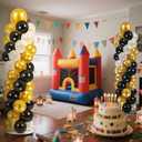 2 Pack Balloon Tower, Include 70 Balloons, 6.5 Feet Height Adjustable Balloon Column, Easy Assembly Balloon Stand for Party Decoration