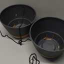 ZMTECH 2 Pack 10 Inch Hanging Planters for Indoor Plants, Modern Gray Hanging Planter with Visible Water Level Window & Metal Chain, Decorative Plant Hanger Indoor for Spring Balcony Decor