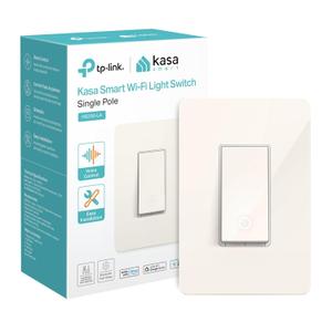 Kasa Smart Light Switch HS200-LA, Light Almond, Single Pole, Neutral Wire Required, 2.4GHz Wi-Fi Light Switch Compatible with Alexa and Google Home, UL Certified, No Hub Required